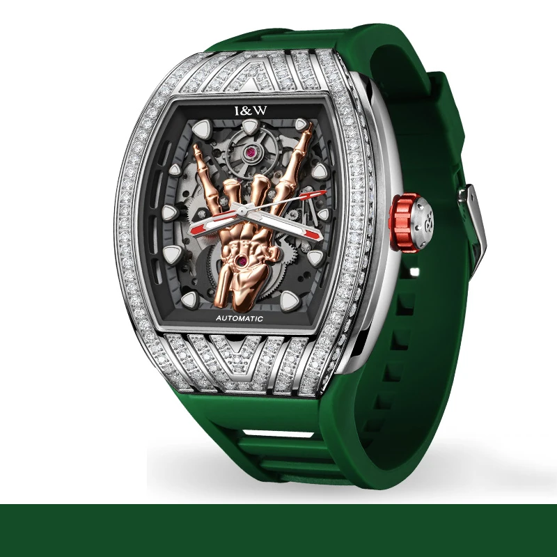 Мужские автоматические часы I &amp W 43 мм роскошные механические наручные