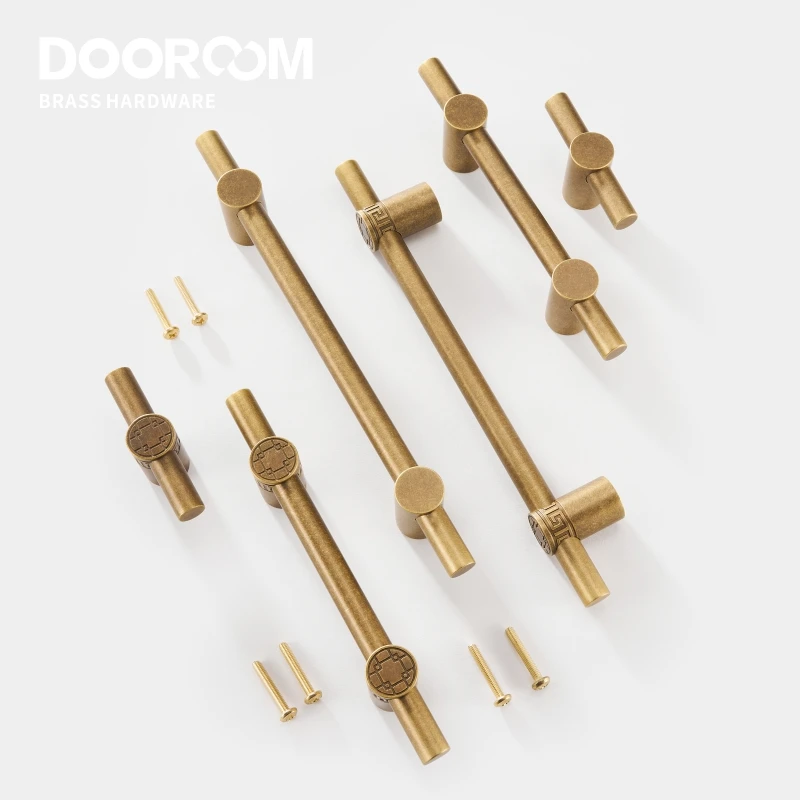 Dooroom латунная мебель ручки современный желтый бронзовый шкаф комод обувной ящик
