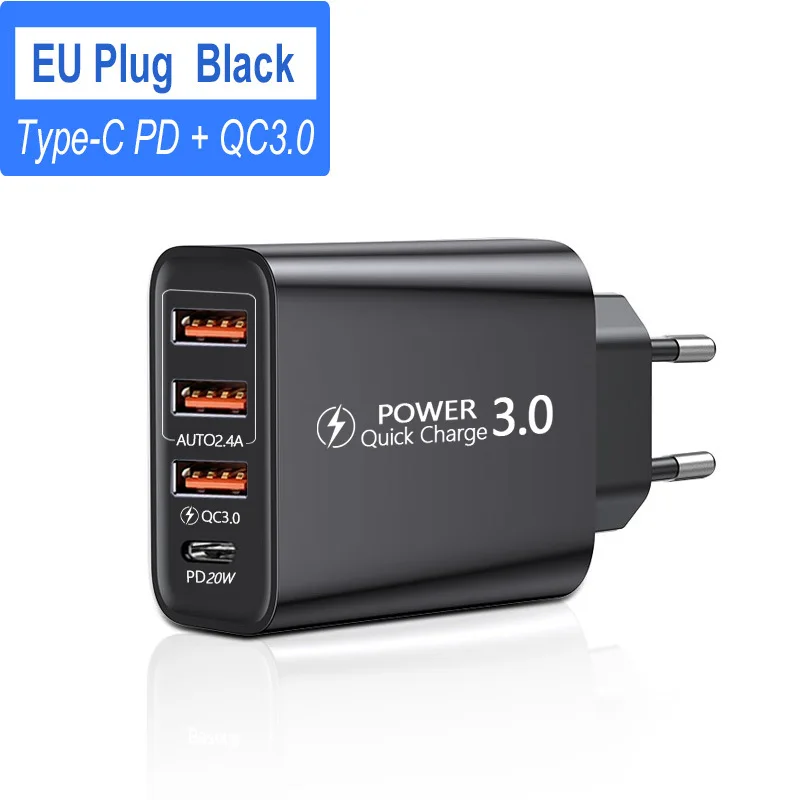 USB C 20W PD + Type Charger Quick Charge Mobile Phone for iPhone 13 Samsung Xiaomi Fast Chargers power adapter | Мобильные телефоны