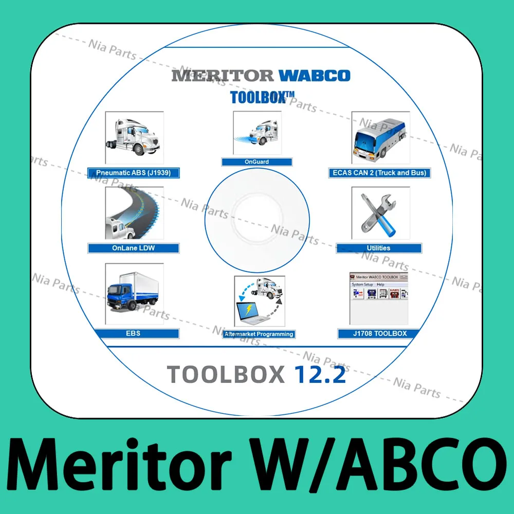 Диагностическое программное обеспечение Meritor wabco ящик для инструментов 12 2