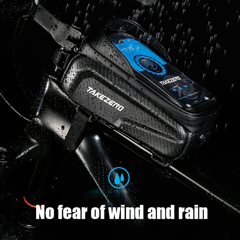 Сумка для велосипеда передняя трубка рамка с сенсорным экраном