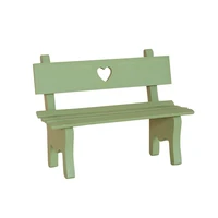 wooden miniature bench garden bench porch chair furniture bench accessories ornament home landescape