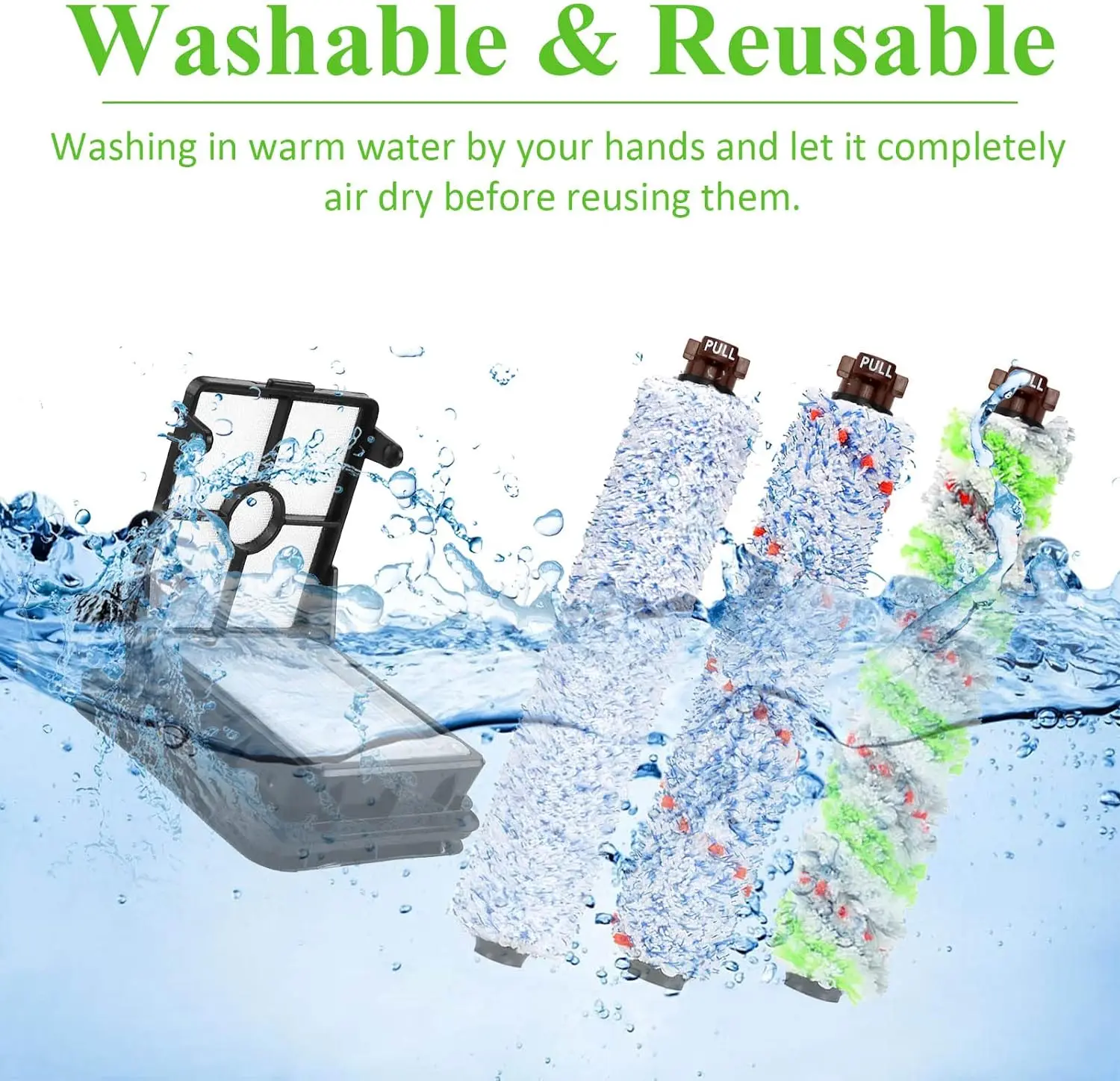 HEPA-фильтр Совместимый С Bissell Crosswave 1866 1868 1974 Вакуумный Аксессуар