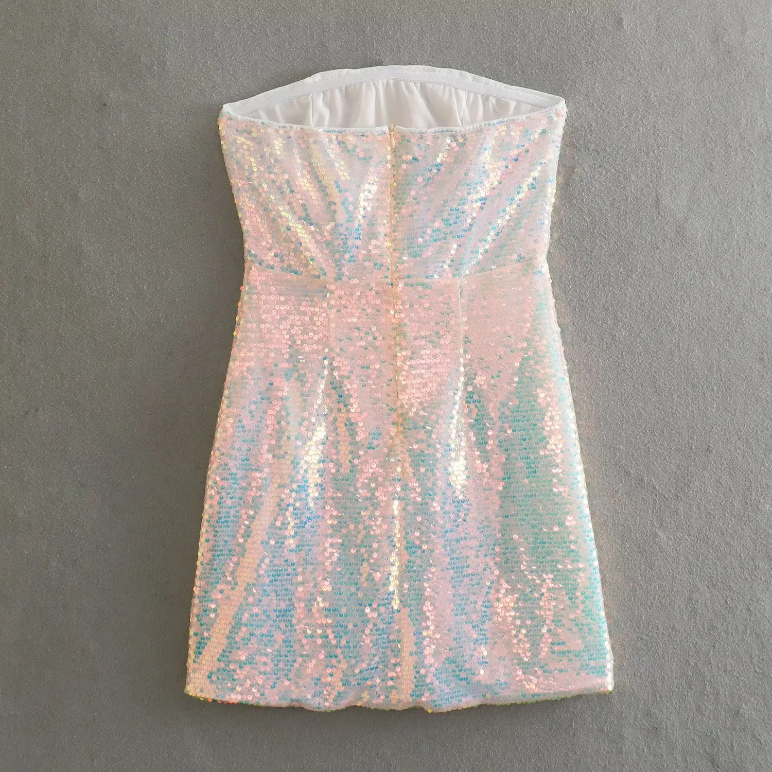 Женское платье в европейском и американском стиле без бретелек с открытыми