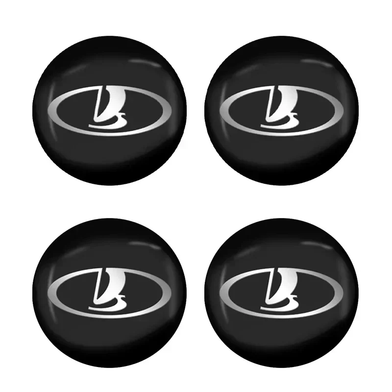 

4 шт., 56 мм, автомобильный логотип, универсальные колпаки для ступицы колеса, центральные колпаки для Lada Niva 4X4 2121 Juguete 1/24 2110, рубашка 1600 Granta Kalina