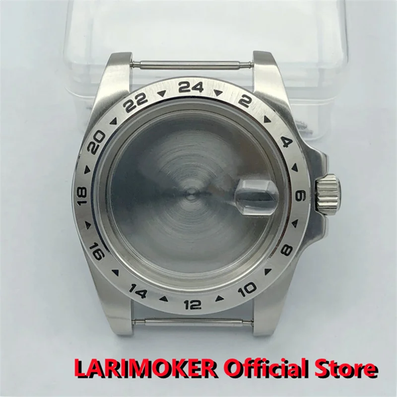 Pаспродажа Чехол для часов LARIMOKER 40 мм Solid Border Explorer 2 Look, сапфировое стекло подходит для NH35 ETA2824 2836 Miyota8205 8215 PT5000 DG2813 3804
