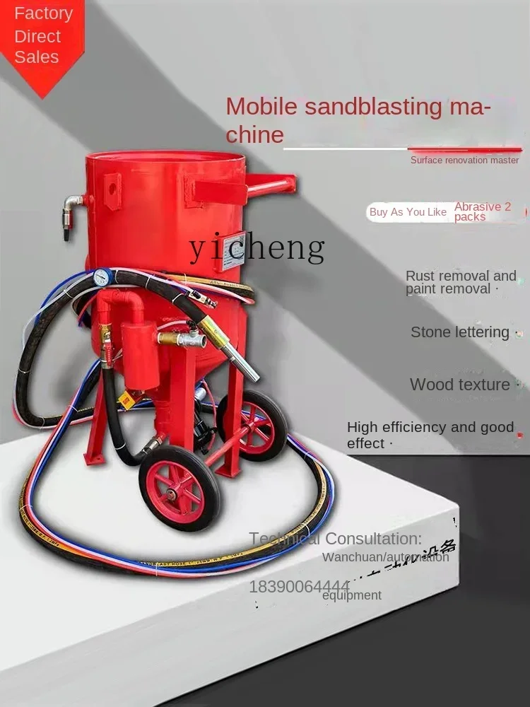 Мобильная пескоструйная машина Tqh небольшая и шлифовальная для наружного