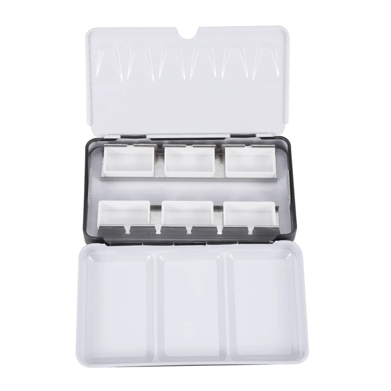 

Full Block Box [Small] With 6 Grids Watercolor Paint Tank Box Palette Palette Painting Storage Tray Palette