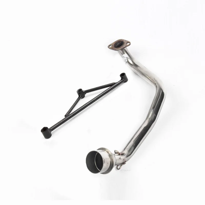 Slip On   Motorcycle Head   Connect Tube Front Link Pipe Stainless Steel Exhaust System  For Yamaha GY6-125/150 All Years
