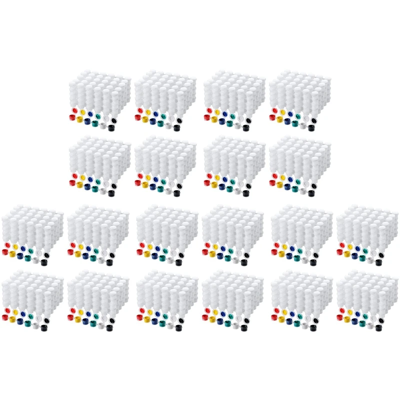 1000 полосок пустые полоски для краски горшки прозрачные контейнеры хранения