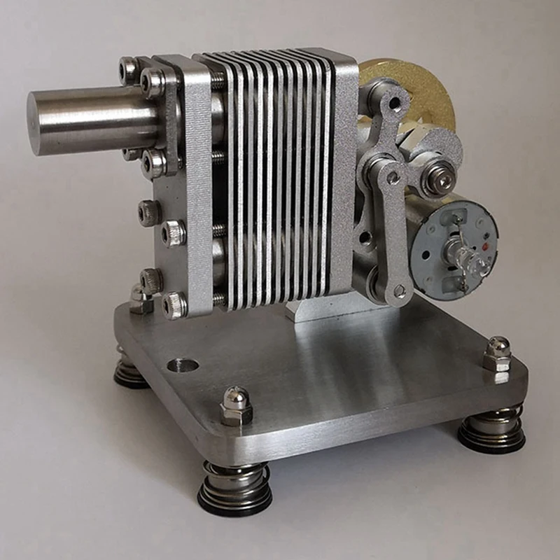 Цельнометаллическая модель двигателя Стирлинга физика паровая наука