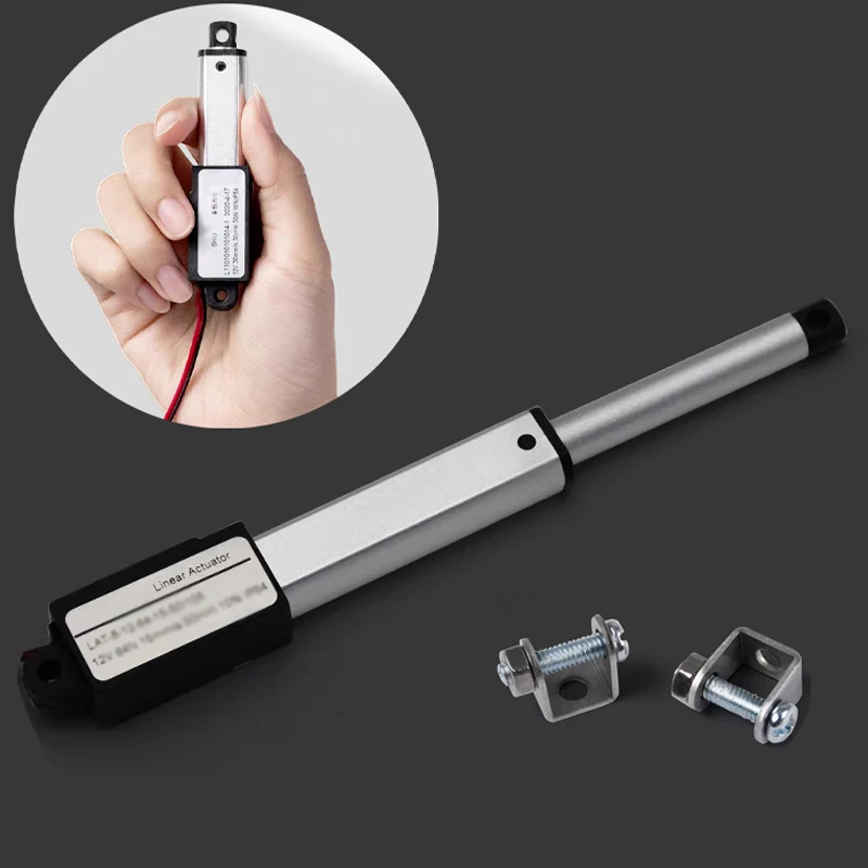 Mini Electric Linear Actuator 30mm 50mm stroke DC 12V linear actuator motor 30N/60N/90N linear motor controller