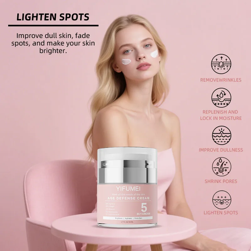 Фото Крем для лица с никотинамидом, 1 шт., 2 шт., питательный, подтягивающий, сужает поры, разглаживает мелкие морщины, повышает эластичность кожи, корейский уход за кожей №2