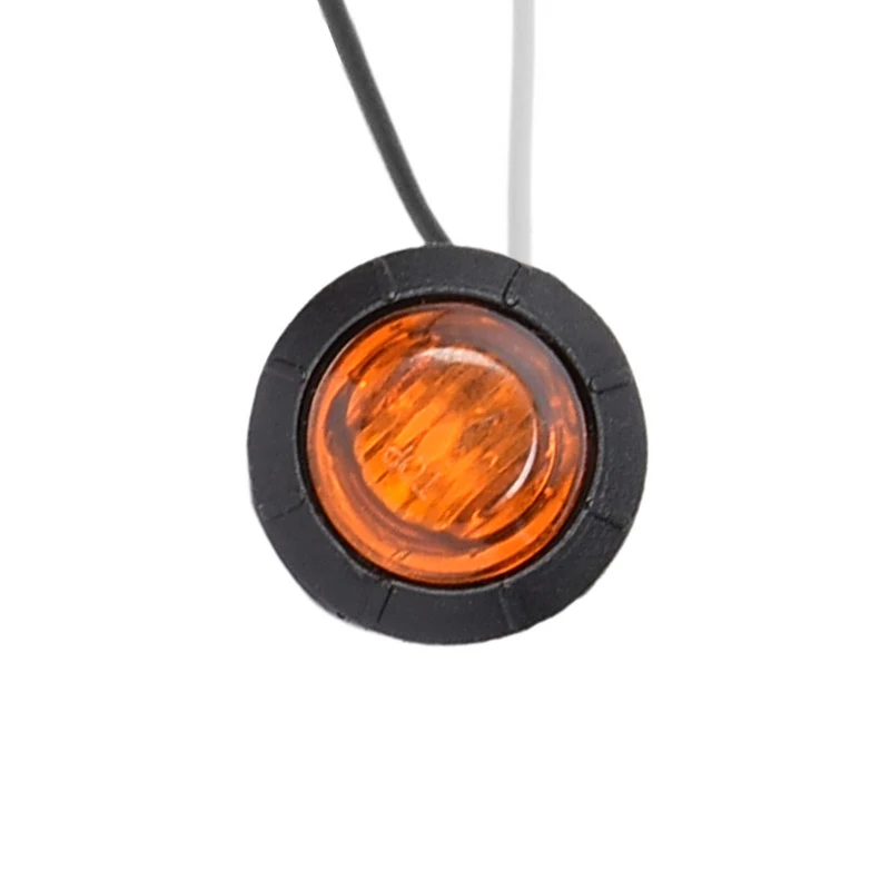 

12 В круглые боковые габаритные огни прицепа, водонепроницаемая лампа для грузовиков, габаритные огни, поворотник грузовика