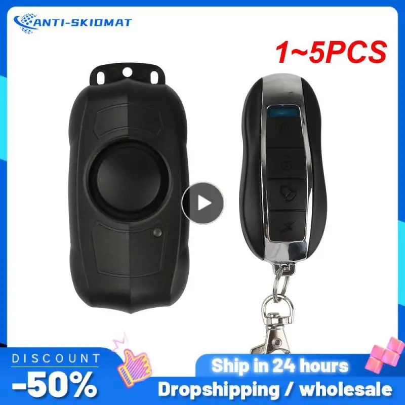 

1~5PCS Anchtek USB Charging Anti-Theft Bike Vibration Alarm Wireless Remote Control Security System Electric Bike Car Motorcycle