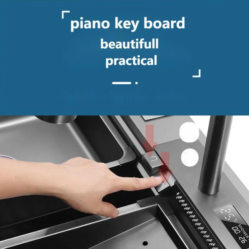 Оптовая продажа кухонная раковина Летающий дождь с держателем для ножей из