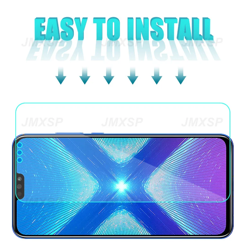 Закаленное стекло 4 в 1 для Huawei Honor 9X Lite 9A 9C 9S Защитное 8X 7X 8A 7A 8S 7S 8C 7C защитная пленка