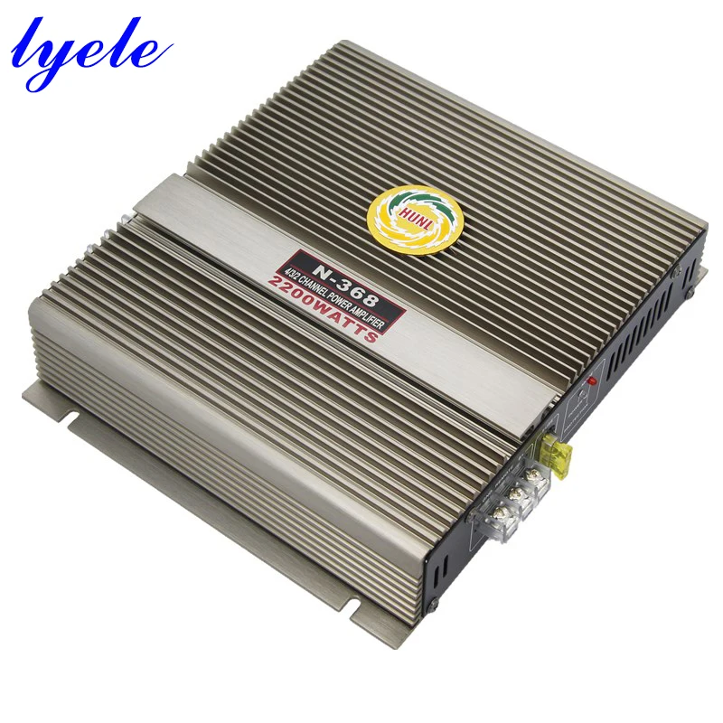 

Lyele Audio 2 Channel Car Sound Amplifier Subwoofer Amplifier High Power 100w*2 4ohms Hifi Class AB Car Amp