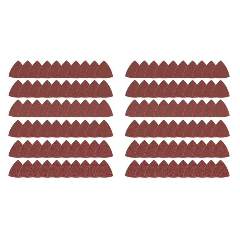 

TOP 120Pcs Triangular Hook And Loop Triangle-Sandpaper, Fit 3-1/8 Inch Multi Tool, Assorted 40 60 80 100 120 240 Grits