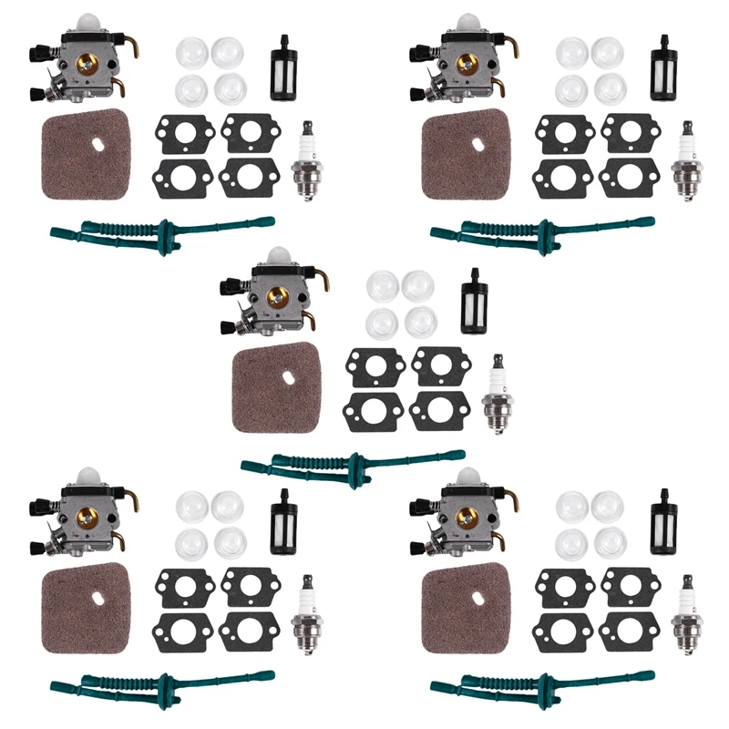 

5X Carburetor For Stihl FS80 Carburetor - STIHL FC55 FC75 FC85 FS310 FS38 FS45 FS45C FS45L FS46 FS55 FS55RC FS55T (FS80)