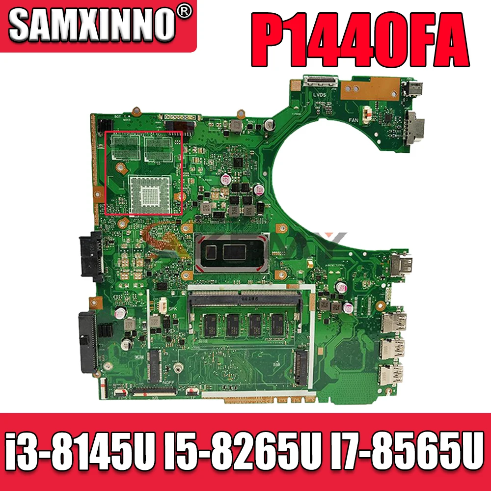 

P1440FA Original Notebook mainboard i3-8145U I5-8265U I7-8565U CPU For ASUS P1440 P1440F P1440FA Laptop motherboard mainboard