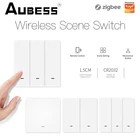 Переключатель Беспроводной Tuya ZigBee, 9 режимов работы, на батарейках