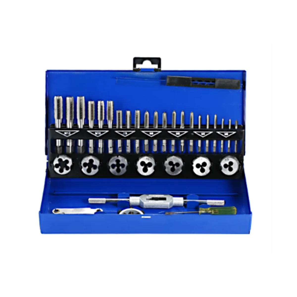

32PCS HSS Tap and Die Set Metric Wrench Cut -M12 Hand Threading Tool Tungsten Carbide Tap Die Screw Thread Making Tool