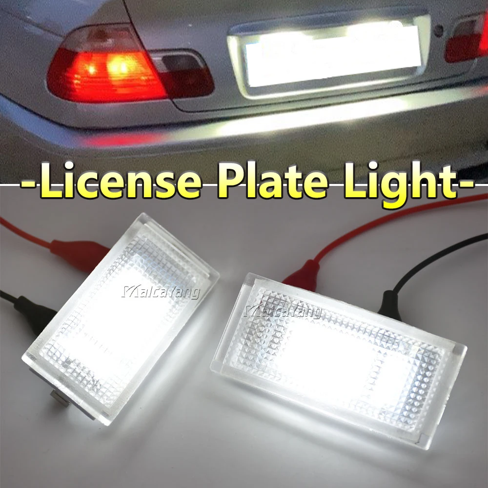 

License Number Plate Light Canbus White For BMW 3 Series E46 323i 328i 325i 330i 325xi 330xi Sedan Wagon 1998-2003 LED Car Lamp