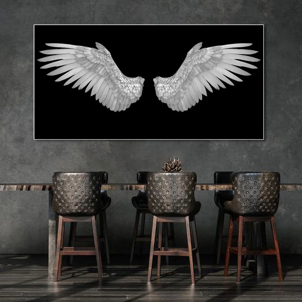 Настенная живопись абстрактный постер 3D черного и белого цвета с изображением