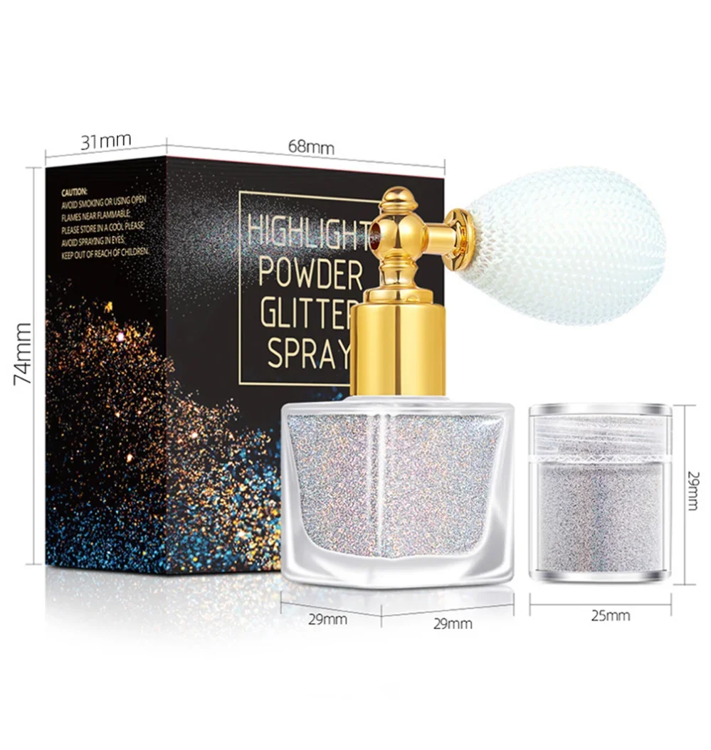 Частная торговая марка Блеск-спрей дизайн ногтей блестки блестящая пудра