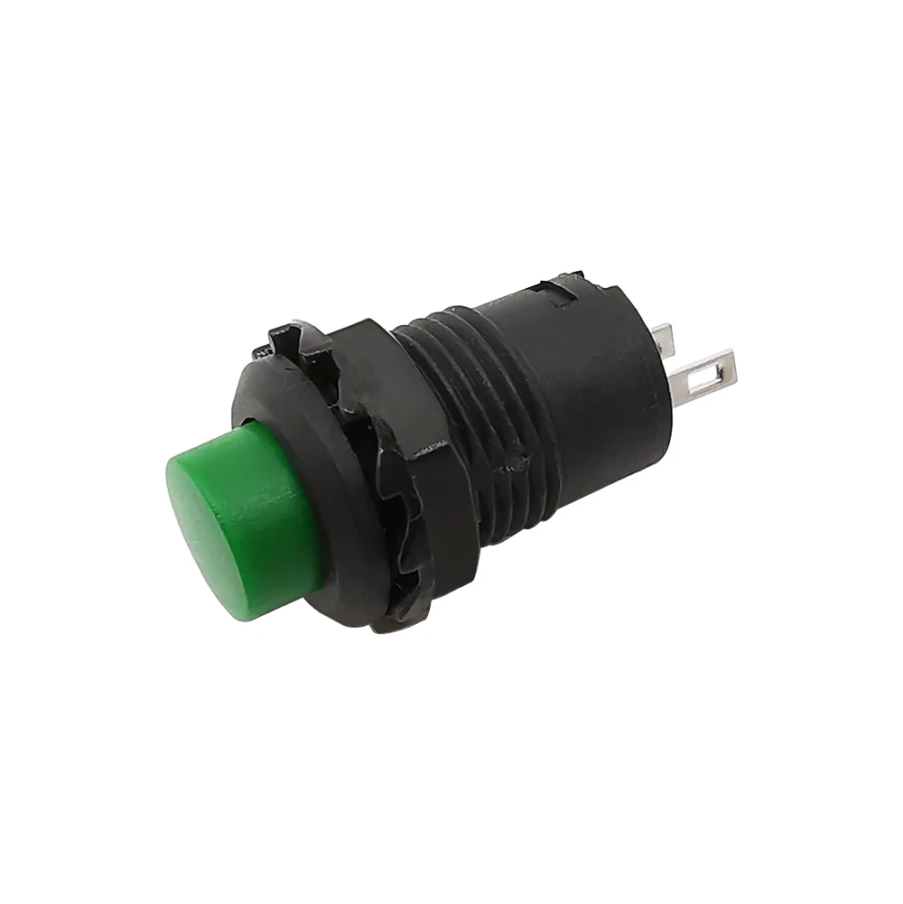 2Pcs DS428 Self-Lock Push Button Switch 3A/125VAC 1.5A/250VAC 12mm Round Mini Type ON-OFF Car Boat Dashboard Pushbutton Switches - купить по