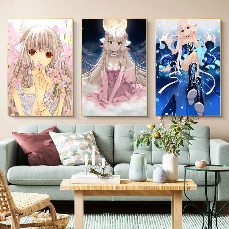 

Anime Chobits Classic Anime Posters Sticky Whitepaper Prints Posters Artwork Decor Art Wall Stickers