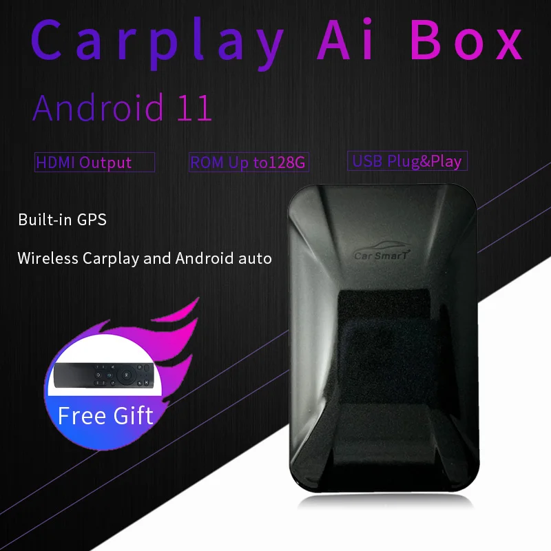 Автомобильная Мультимедийная система CarPlay Ai Box Android 11 4 + 128 для VOLKSWAGEN Talagon GOLF GTI JETTA