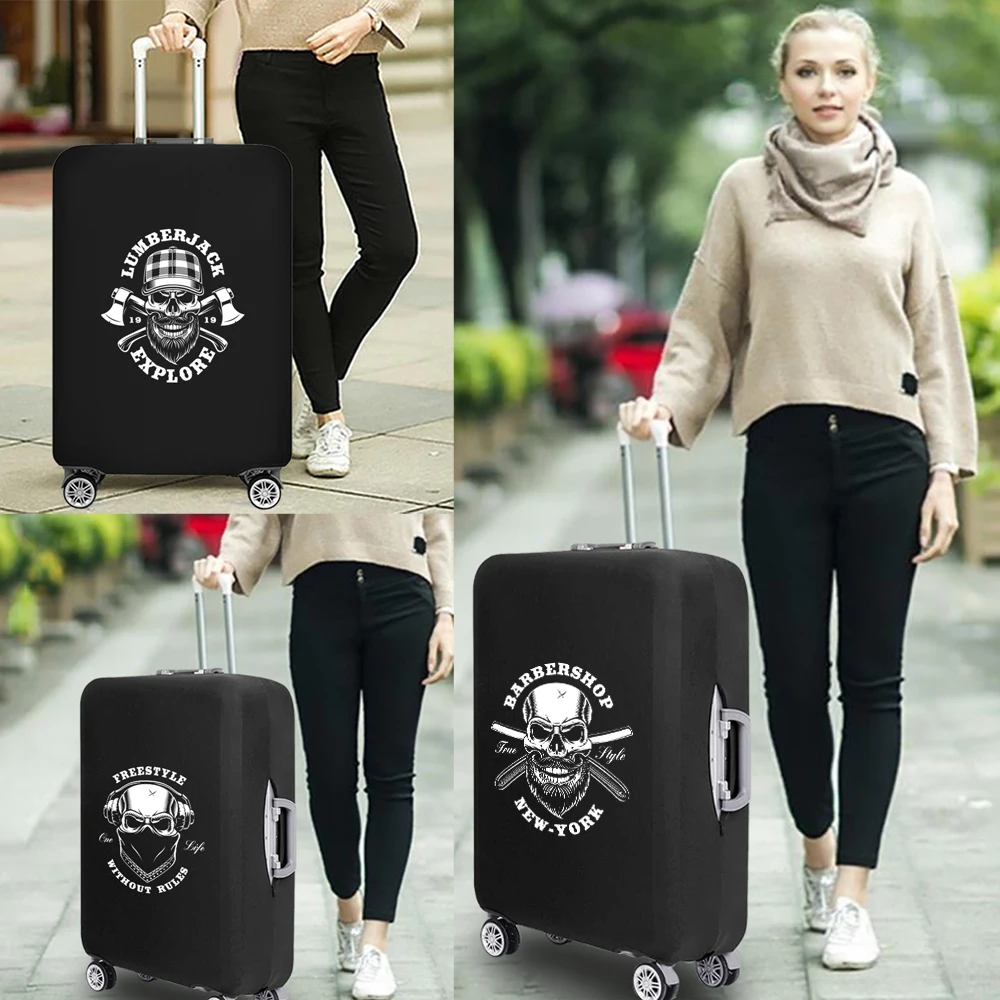 New Fashion Skull Pattern Luggage Cover Suitcase Dust Protect Cover Travel Accessories Trolley Cover for 18
