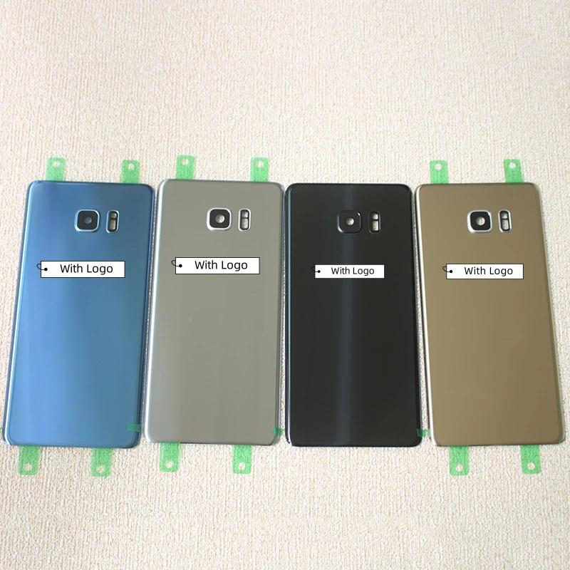 

Стеклянная задняя крышка батарейного отсека для Samsung Galaxy Note 7 Note7 N930 N930F N930V задняя крышка корпуса с логотипом объектива камеры