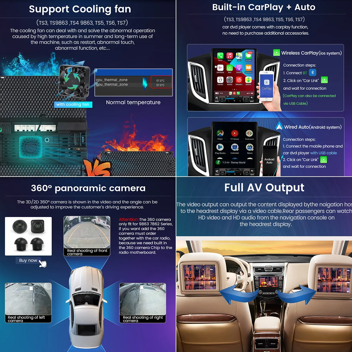 Автомагнитола Для Cadillac ATS XTS SRX CTS 2013-2018, Экран В.