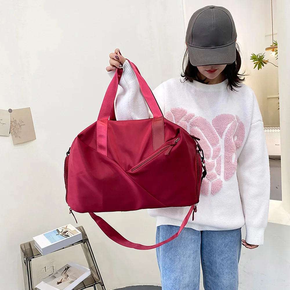 Fitness Bags Women Sports Gym Bag Outdoor Waterproof Travel Bag Large Capacity Luggage Handbag Ladies Crossbody Bag for Camping