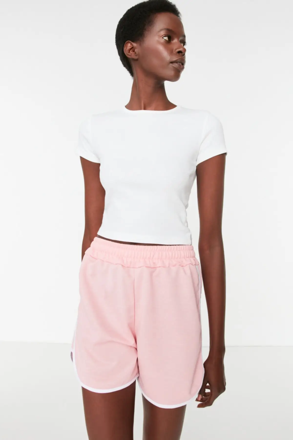 

Women's Shorts Piping Detailed Knitted & Bermuda New Summer Fashion Bermuda Basic Short Pants Mini Trousers