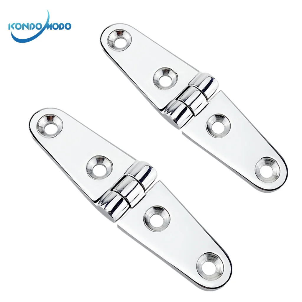 

2X Marine Grade 26*102mm SS 316 Cast Boat Caravan RV Deck Hinge Cupboard Cabinet Drawer Door Strap Butt Hinge Furniture Hardware