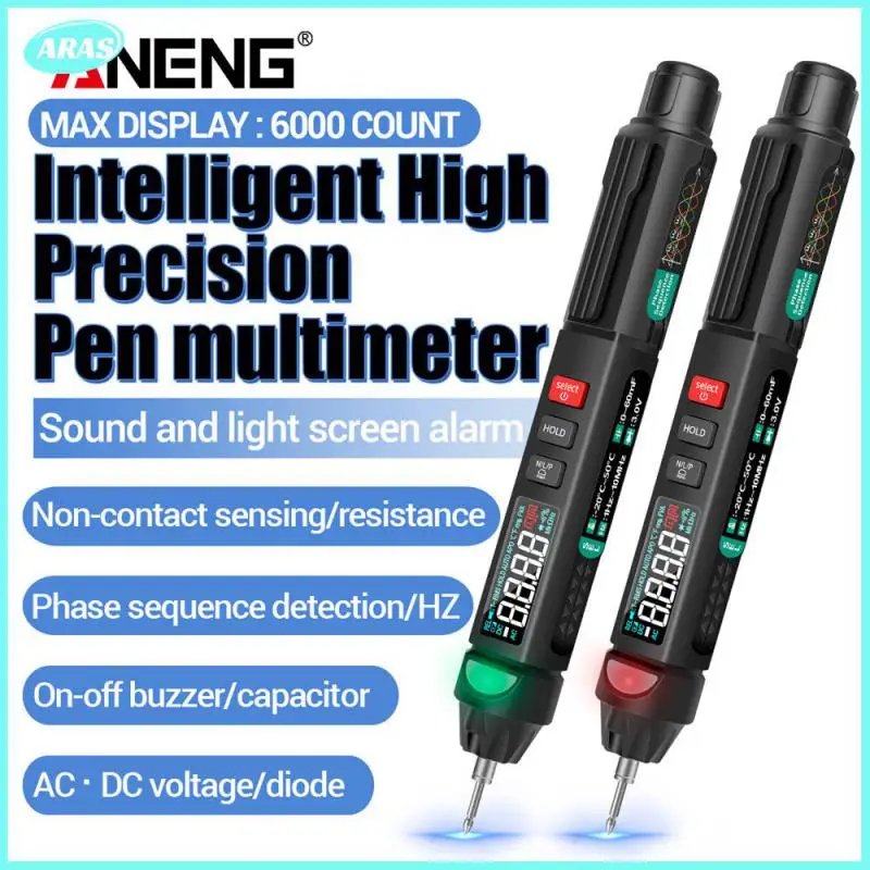 

ANENG A3008 6000 Counts Noncontact Voltage Mini Pen Multimeter Digital Multimeter Auto Intelligent Sensor Pen Tester Instrument