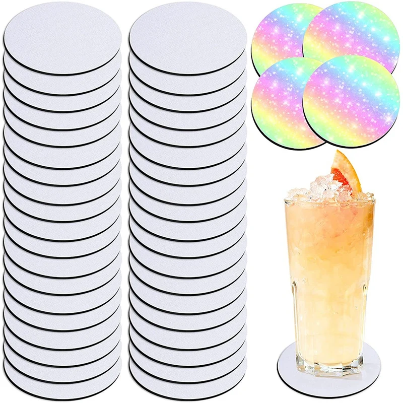 

Round Sublimation Blank Coaster Sublimation Blank Coaster Sublimation Heat Transfer Coaster Hot Pressed Coaster