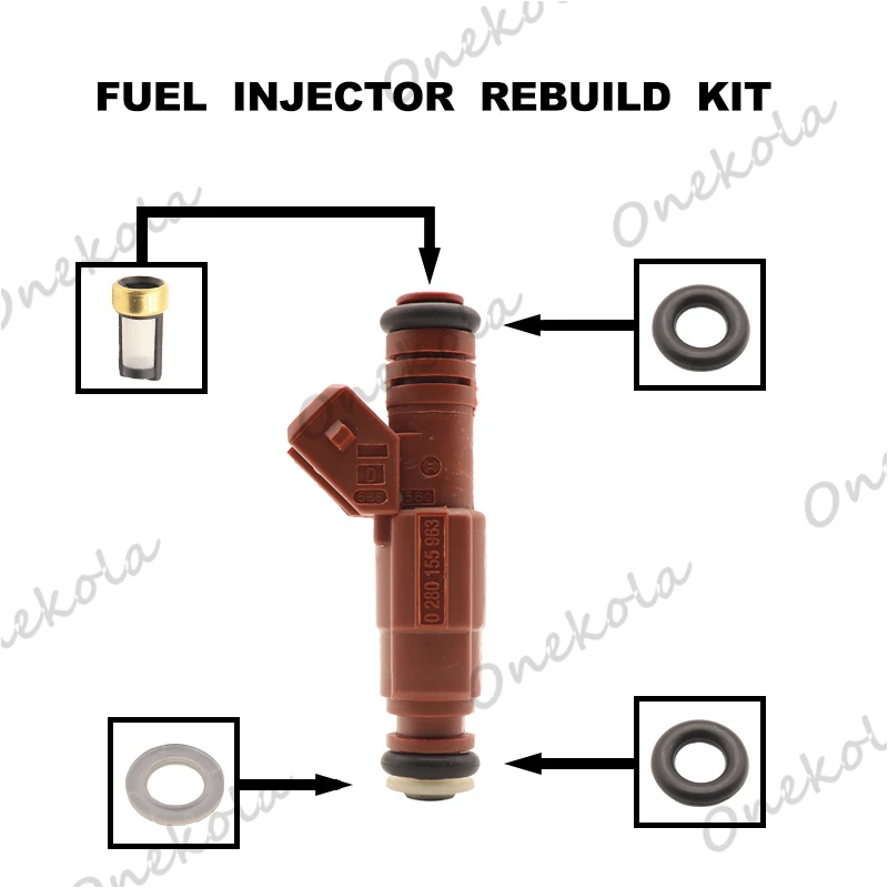 

Комплект для ремонта топливного инжектора Orings фильтры для Ford Focus Mondeo Cmax 1,8 2,0 Zetec 0280155963