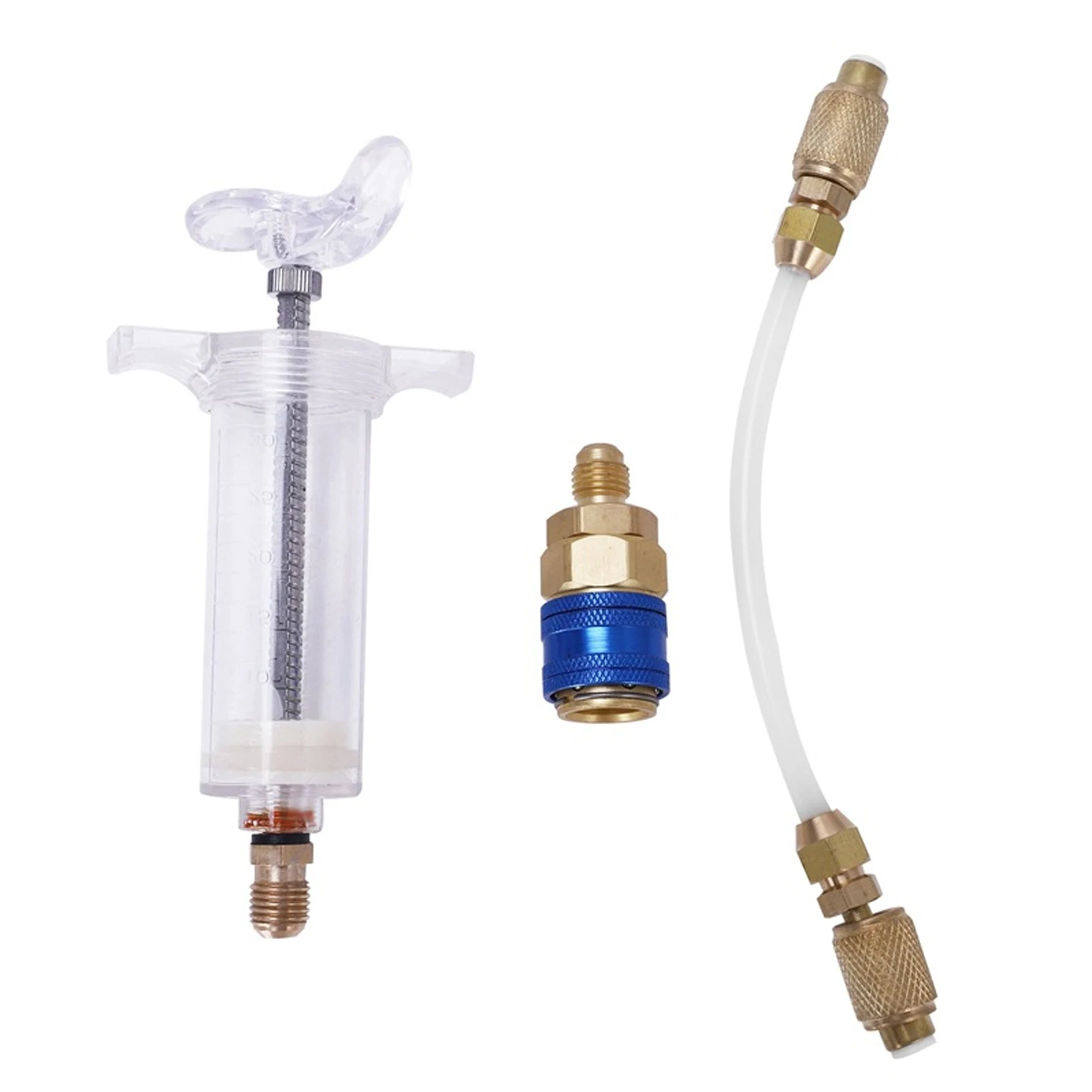 

Oil/Dye Injector 30Ml 1 Oz With Low Side Quick Coupler Adapter 1/4 Manual Oiler Oil Injector Adapter Manual Oil Dispenser