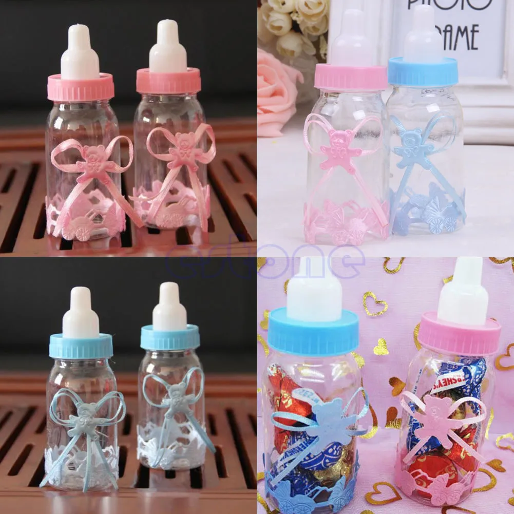 

1X Baby Shower Baptism Christening Birthday Gift Party Candy Box Bottle DropShip