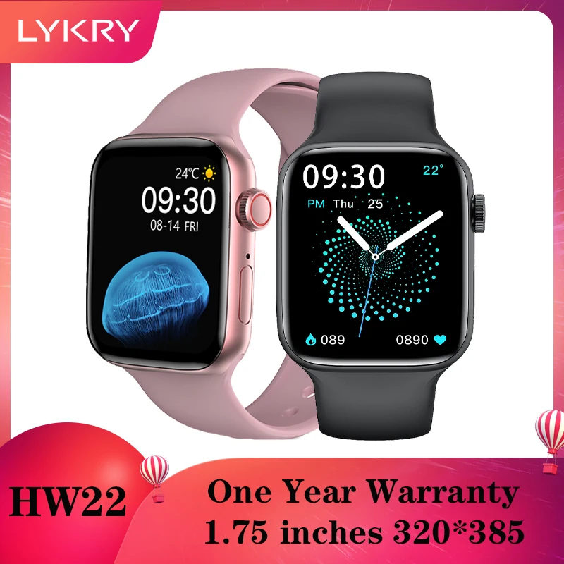 Смарт-часы LYKRY HW22, унисекс, 1,75 дюйма, Bluetooth, функция звонков |  Электроника | АлиЭкспресс