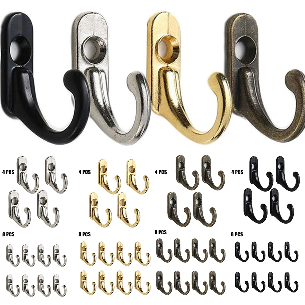 

Single Hook Wall Coat Hook European Style Hook Polished Chrome Modern Coat Hooks With Screw Set Key Hook Hats Towels Hook