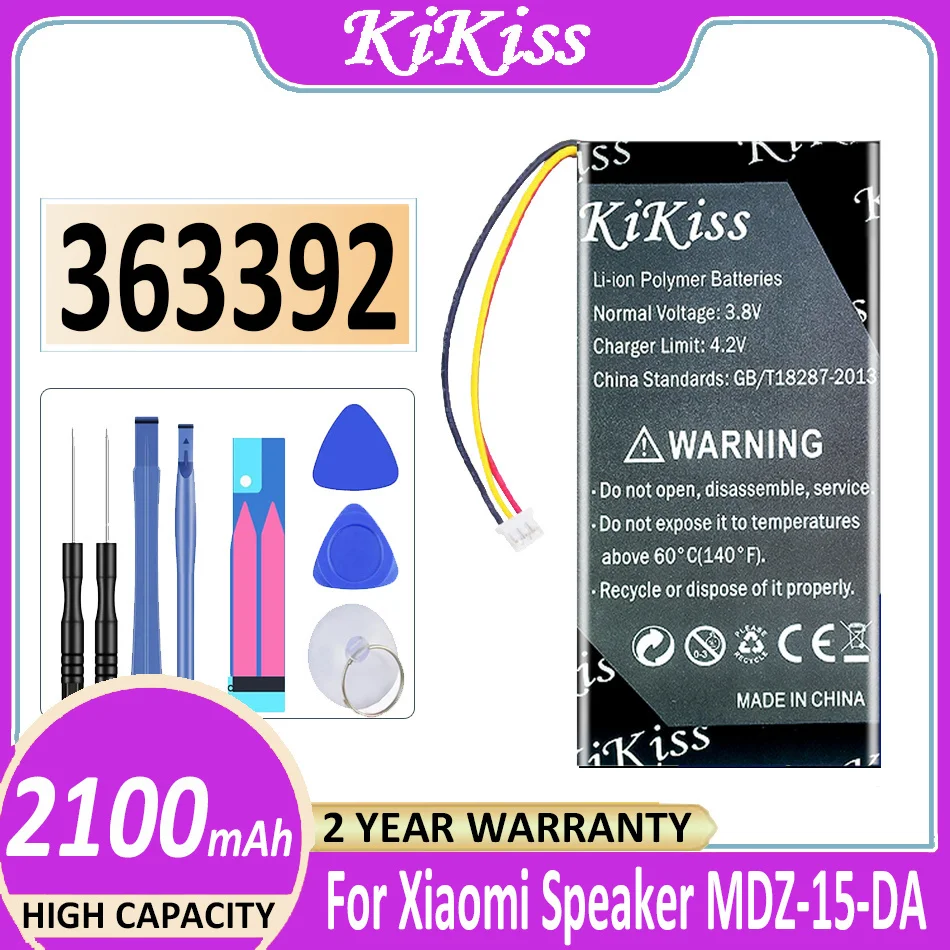 

Оригинальный аккумулятор KiKiss 363392 2100 мАч для динамика Xiaomi