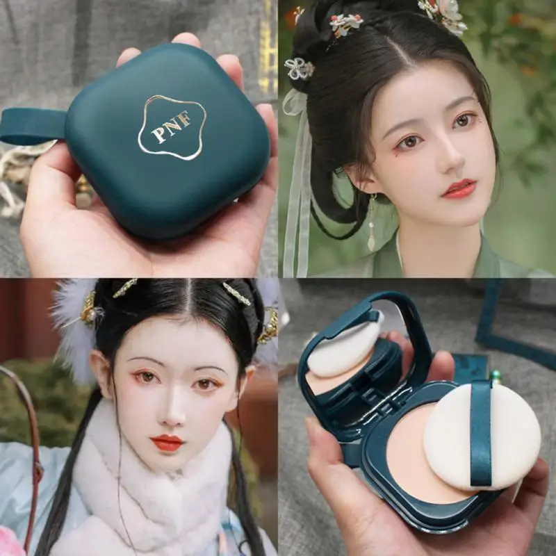 

3 Colors Long Lasting Whitening Concealer Foundation New Waterproof Powder Matte Oil Control Setting Powder Face Eye Lip Full