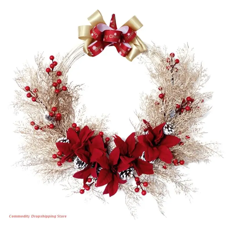 

40 см, Рождественский венок, фотоэлемент, конусы из сосны ручной работы