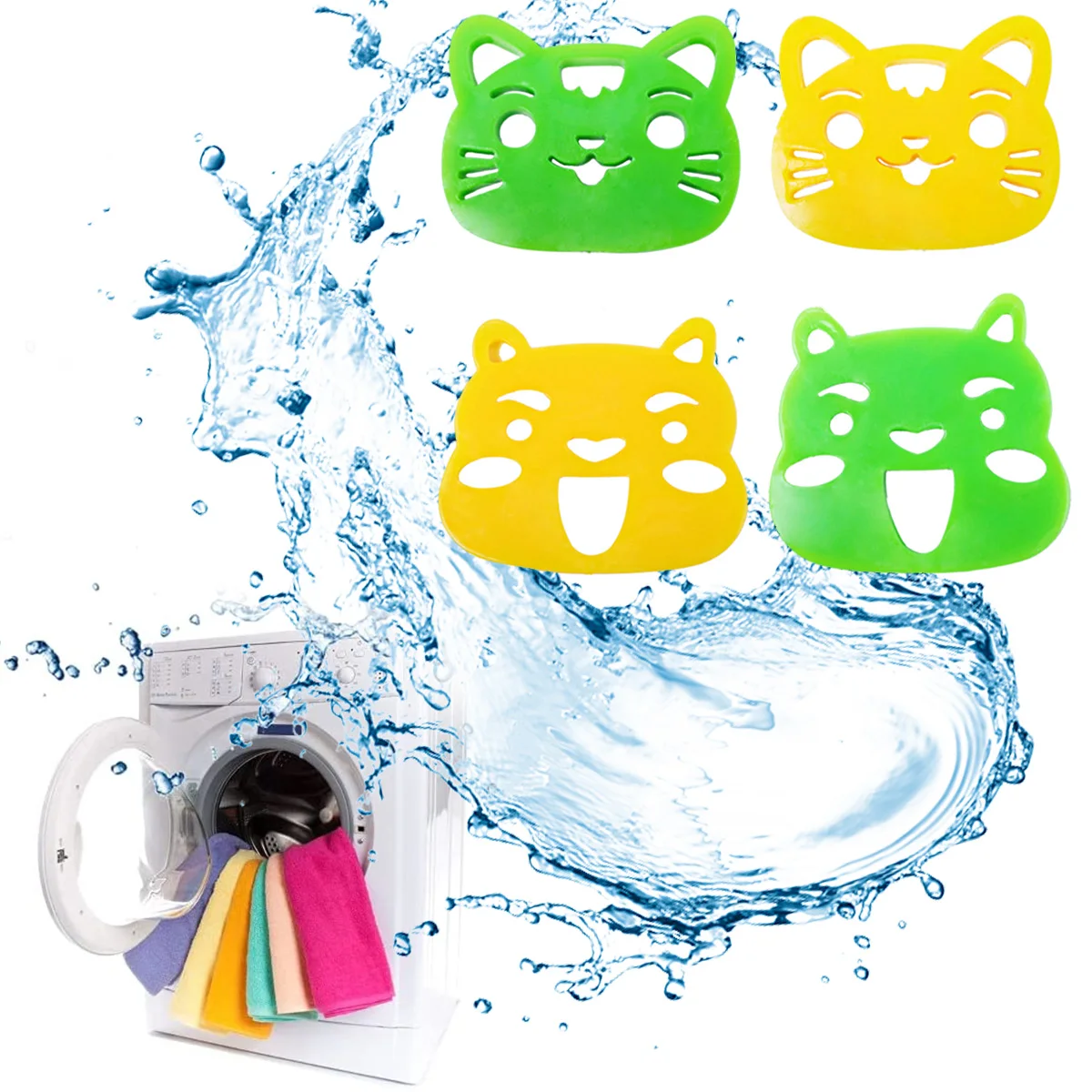 

Pet Hair Remover Washing Machine Hair Remover Reusable Cat Dog Fur Lint Hair Remover Clothes Dryer Cleaning Laundry Tools